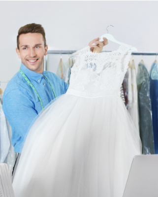 wedding dress dry cleaning near me