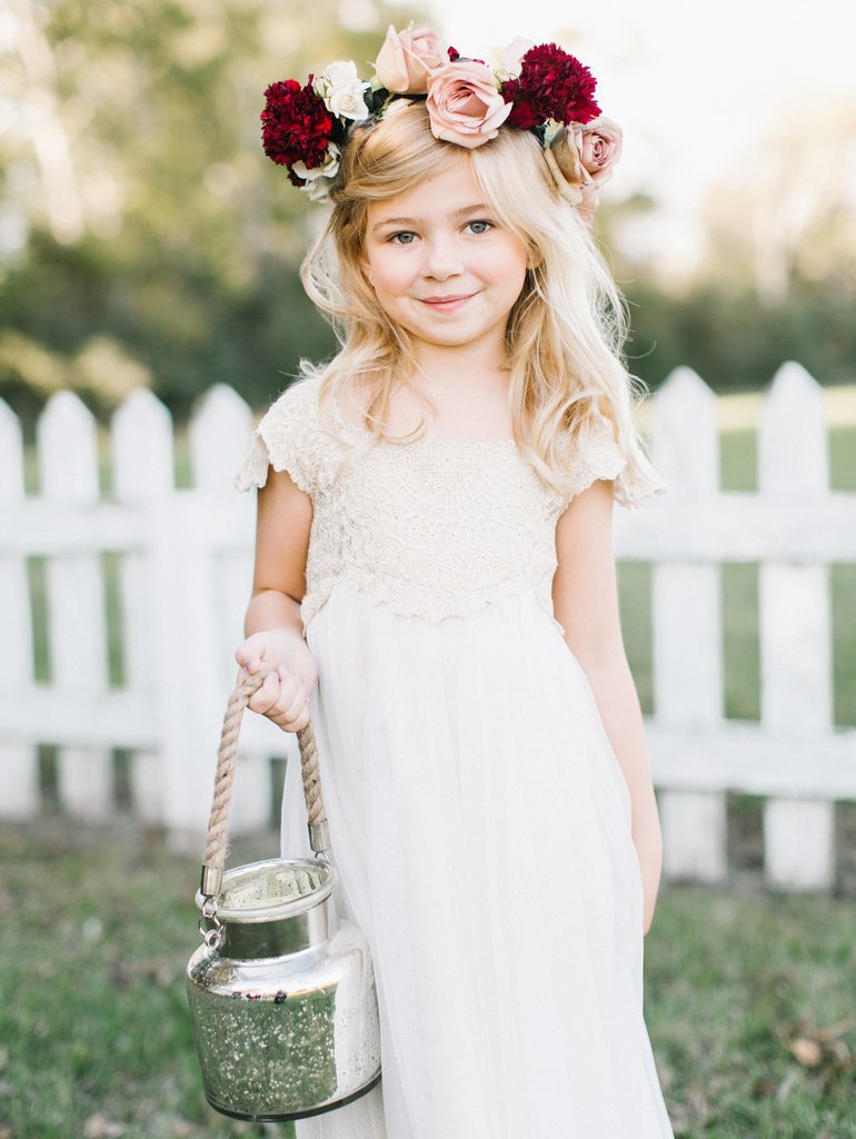 Bride With Flower Girls