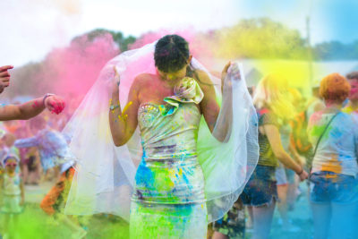 Trash the dress is one option after your wedding