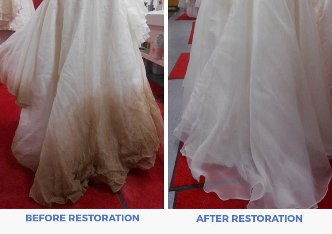 Wedding Dress Preservation vs Restoration