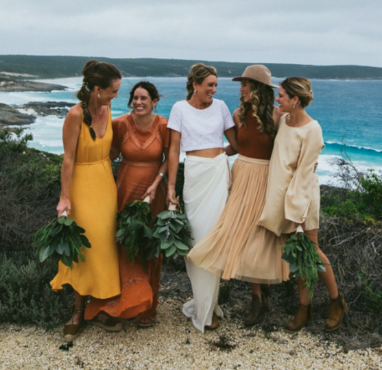 Affordable Preservation Mismatched Bridesmaids Dresses 