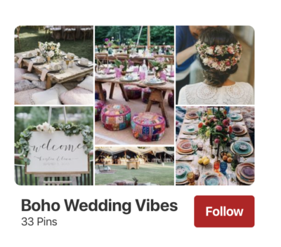 Pinterest Wedding Inspiration Boards