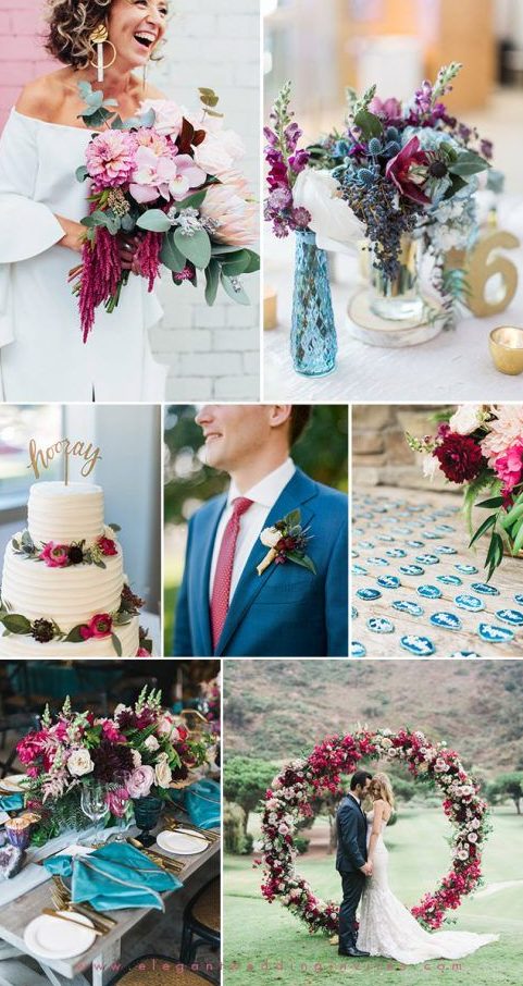 Fun wedding colors 2019 berry pink 