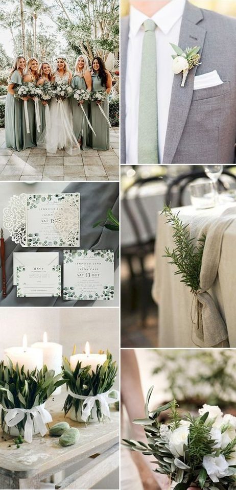 top wedding colors for 2019 sage green 