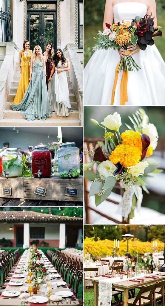 wedding colors 2019 sun yellow 