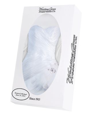 Wedding Dress Preservation Personalization Option Names and Wedding Date