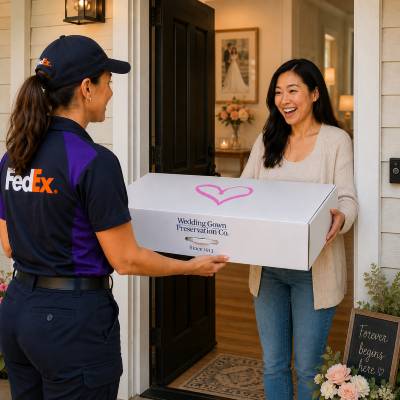 Finished preservation chest shipped back home, insured